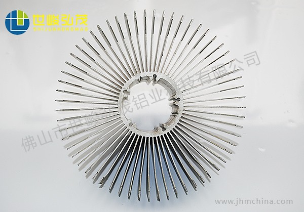 CNC數控車太陽花散熱器深加工鋁型材